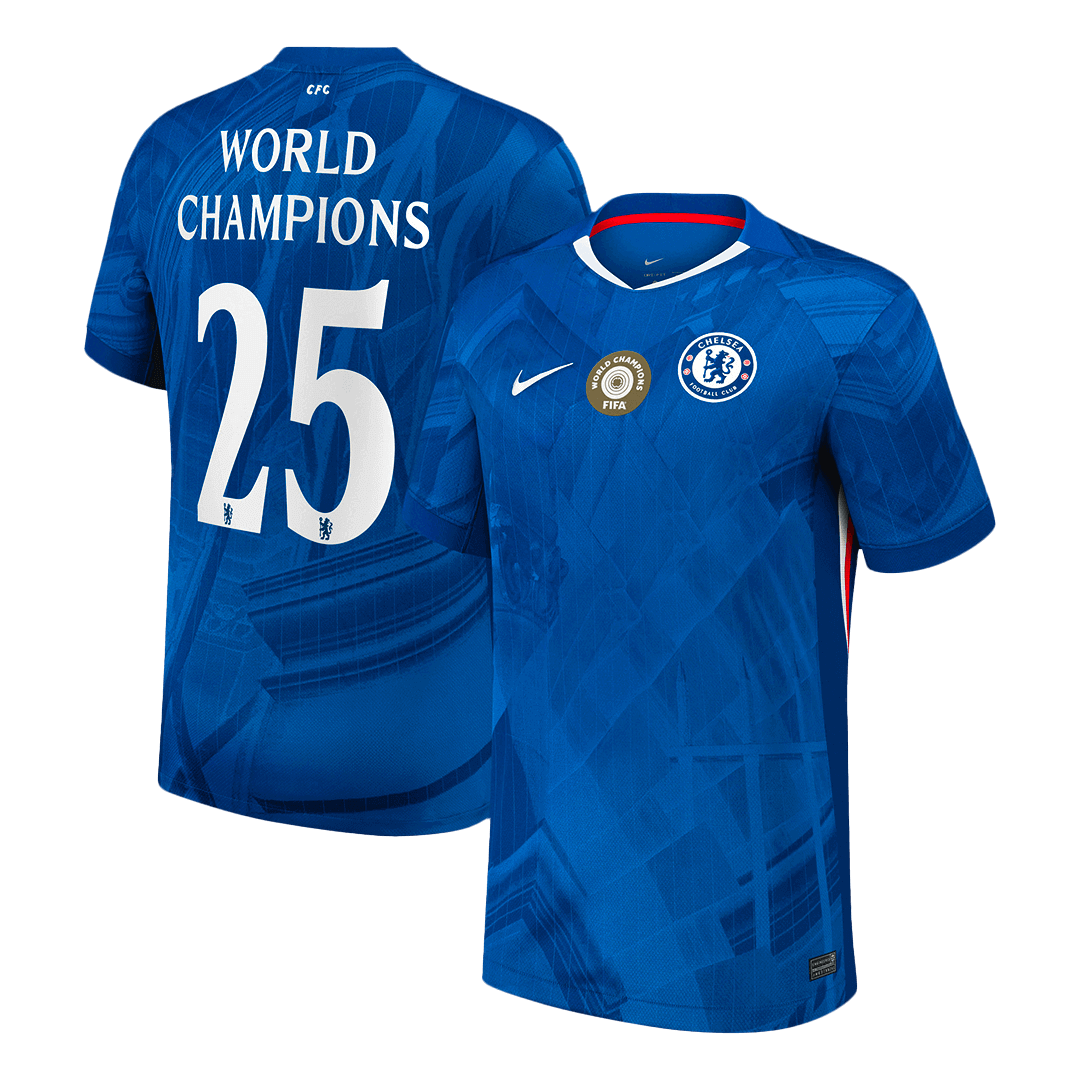 WORLD CHAMPIONS #25 Chelsea Thuisshirt 2025/26