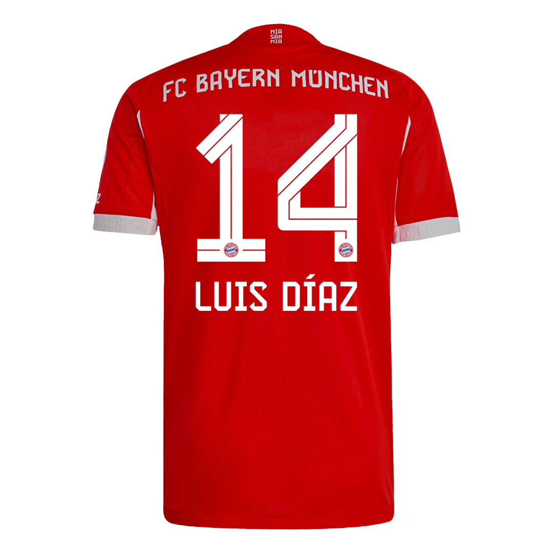 LUIS DÍAZ #14 Bayern München Thuisshirt 2025/26 Spelersversie