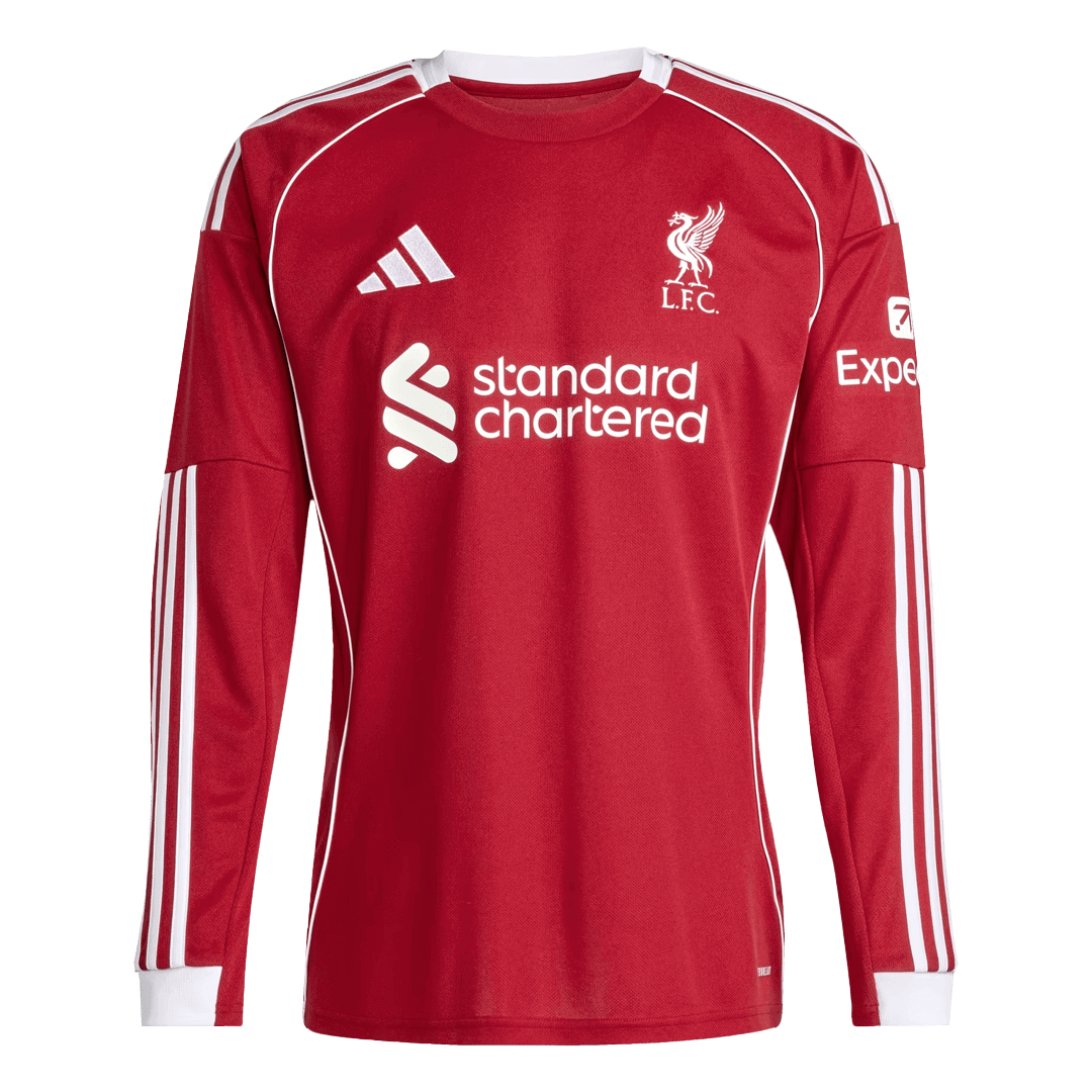 Liverpool Thuisshirt 2025/26 Lange Mouwen