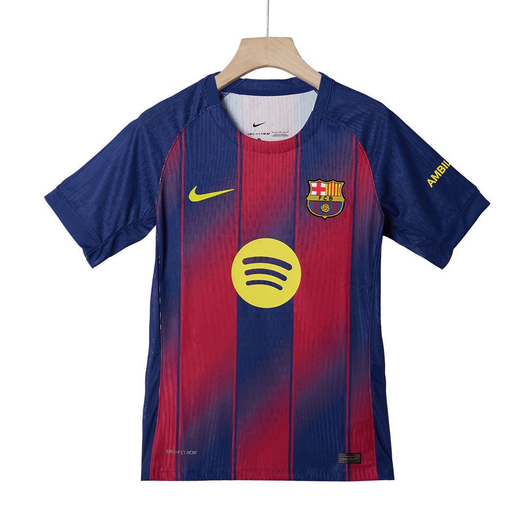F.DE JONG #21 Barcelona Thuisshirt 2025/26 Spelersversie