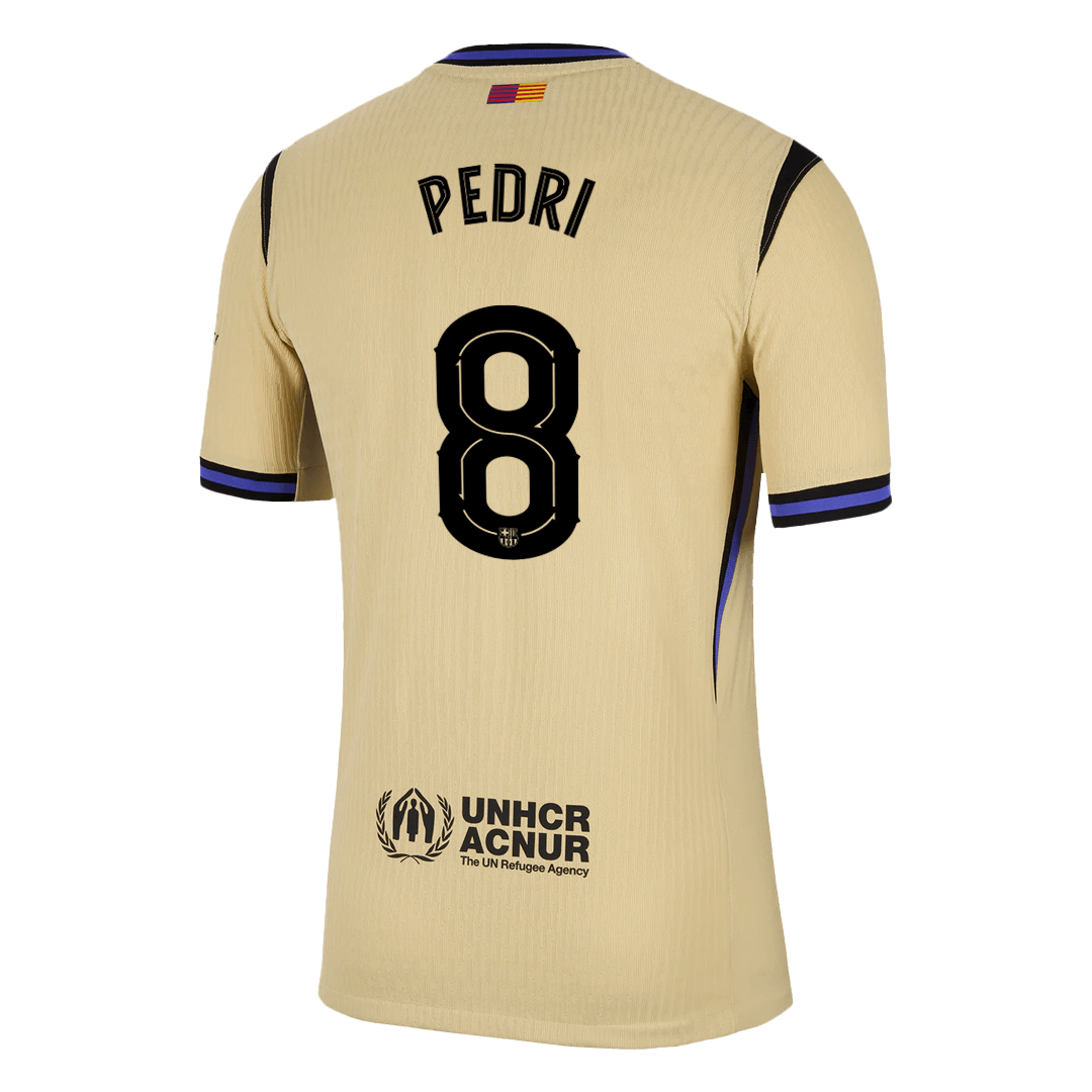PEDRI #8 Barcelona Uitshirt 2025/26 Spelersversie - UCL