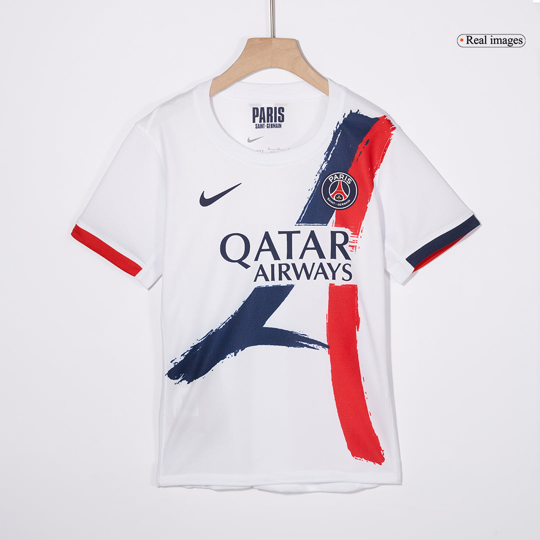 Kid's PSG uit-tenue (shirt + broek + sokken) 2024/25