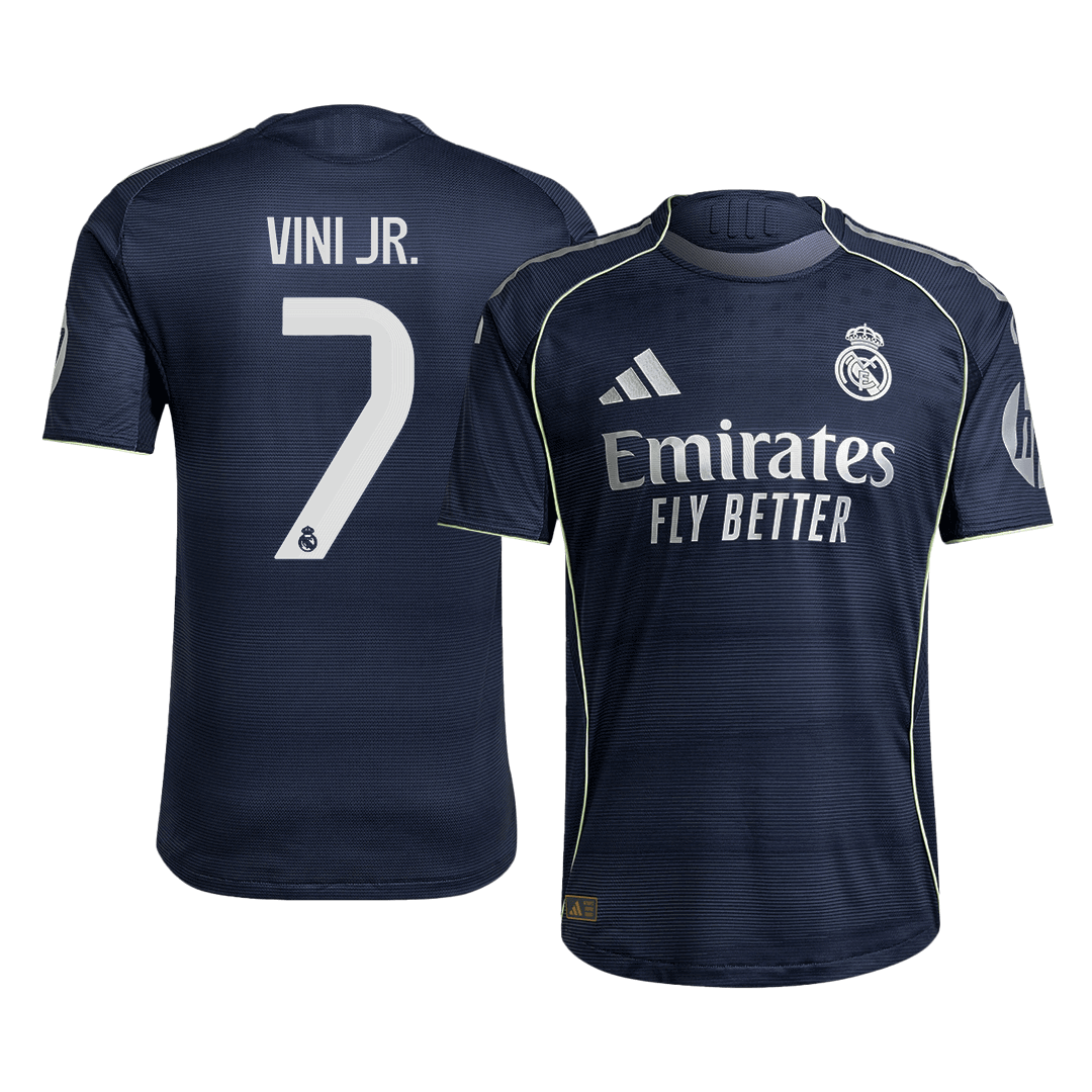 VINI JR. #7 Real Madrid Uitshirt 2025/26 Spelersversie