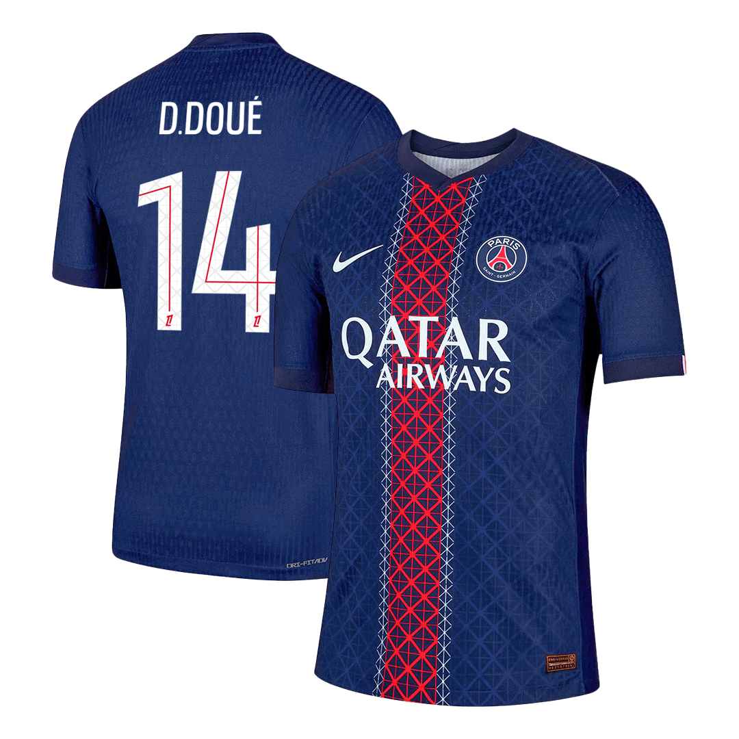 D.DOUÉ #14 PSG Thuisshirt 2025/26 Spelersversie