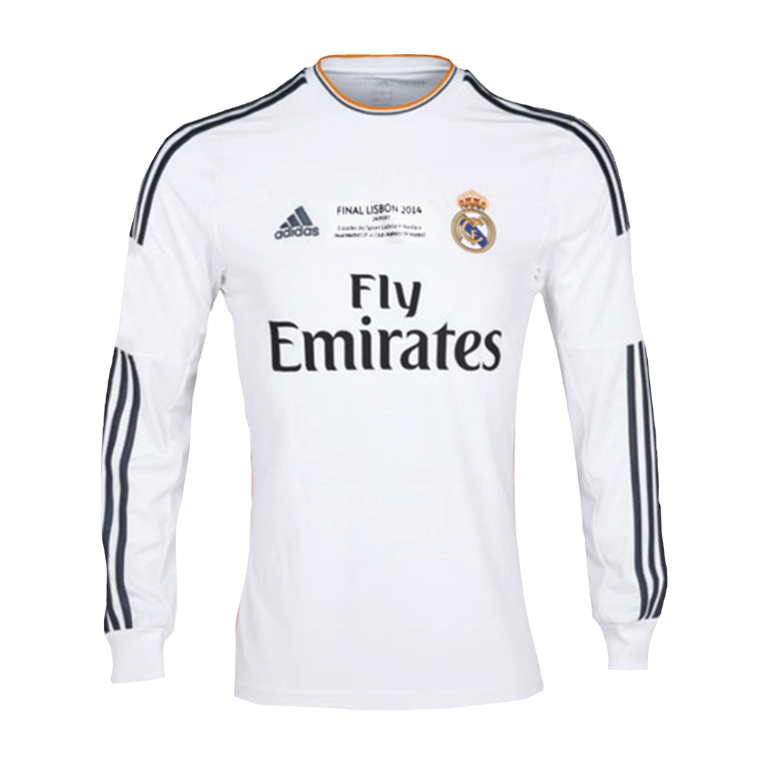 Real Madrid Retro Home Shirt 2013/14-Long Sleeve-UCL Final