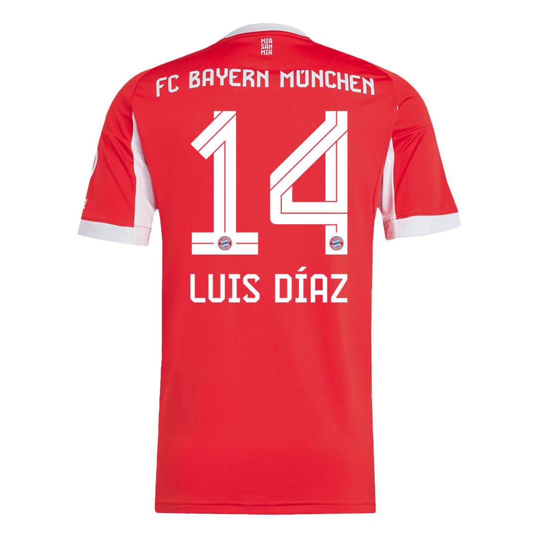 LUIS DÍAZ #14 Bayern München Thuisshirt 2025/26