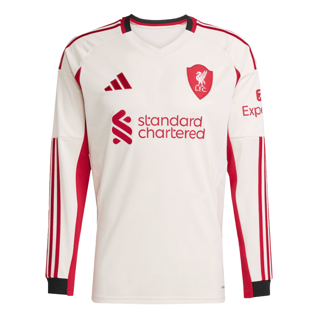 Liverpool Uitshirt 2025/26 Lange Mouwen