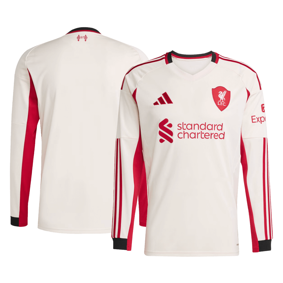 Liverpool Uitshirt 2025/26 Lange Mouwen