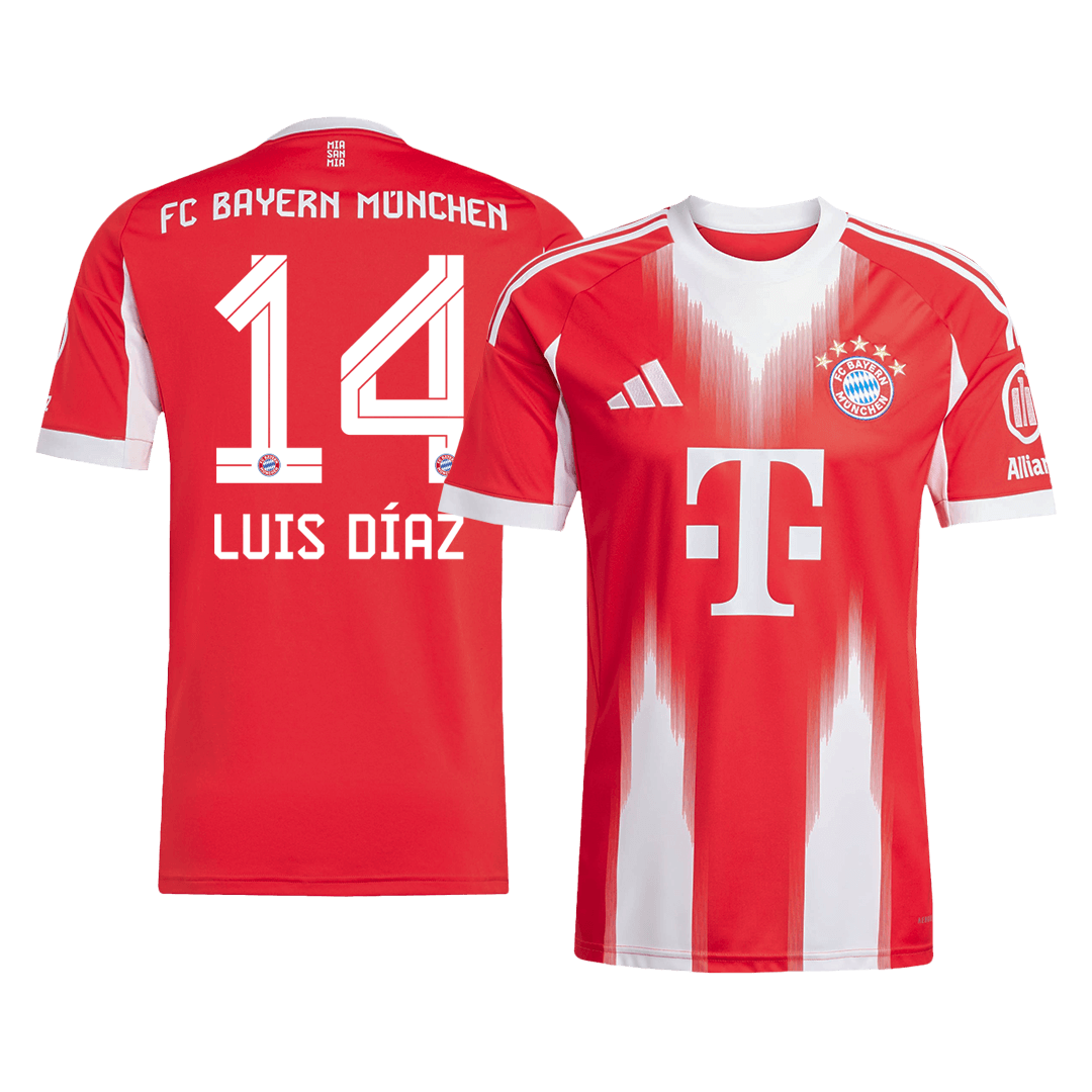 LUIS DÍAZ #14 Bayern München Thuisshirt 2025/26