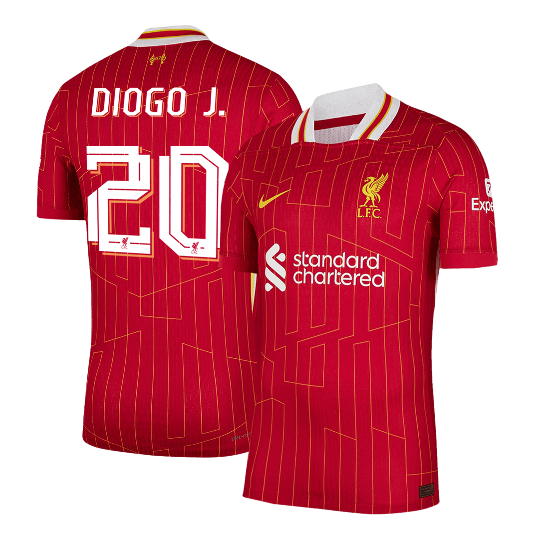 DIOGO J. #20 Liverpool Thuisshirt 2024/25 Spelersversie
