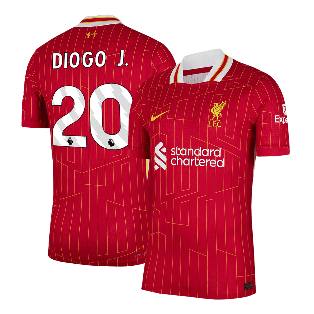 DIOGO J. #20 Liverpool Thuisshirt 2024/25 Spelersversie