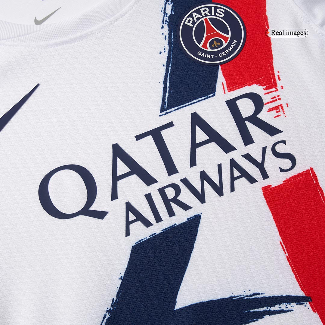 Kid's PSG uit-tenue (shirt + broek + sokken) 2024/25