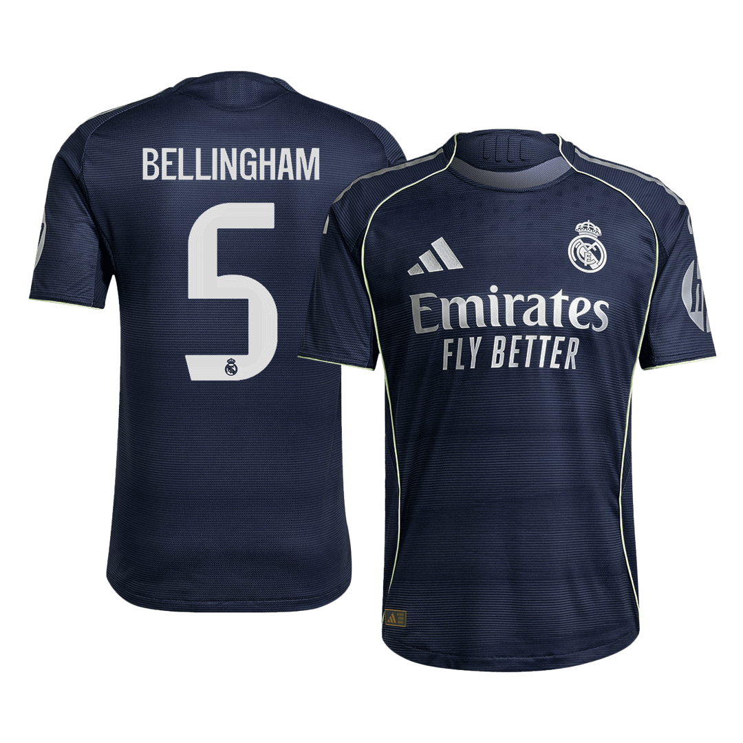 BELLINGHAM #5 Real Madrid Uitshirt 2025/26 Spelersversie