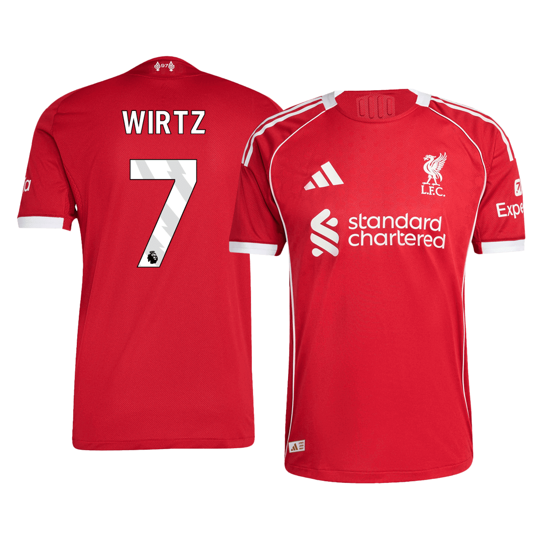 WIRTZ #7 Liverpool Thuisshirt 2025/26 Spelersversie