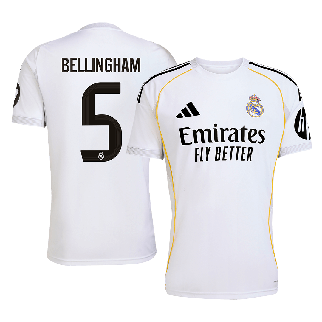 BELLINGHAM #5 Real Madrid Thuisshirt 2025/26