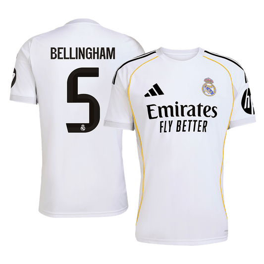 BELLINGHAM #5 Real Madrid Thuisshirt 2025/26