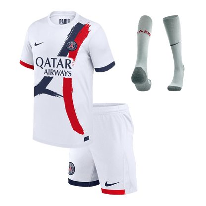Kid's PSG uit-tenue (shirt + broek + sokken) 2024/25