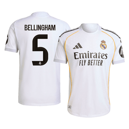 BELLINGHAM #5 Real Madrid Thuisshirt 2025/26 Spelersversie