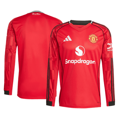 Manchester United Thuisshirt 2025/26 Lange Mouwen