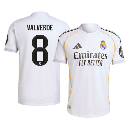 VALVERDE #8 Real Madrid Thuisshirt 2025/26 Spelersversie