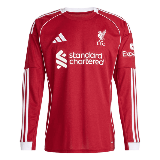 Liverpool Thuisshirt 2025/26 Lange Mouwen