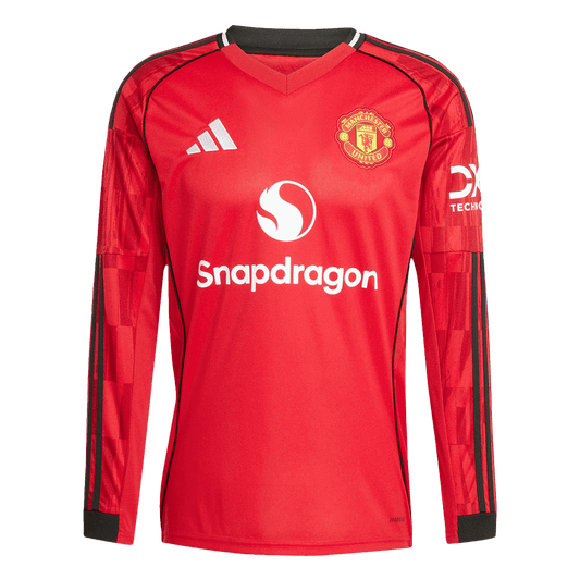 Manchester United Thuisshirt 2025/26 Lange Mouwen