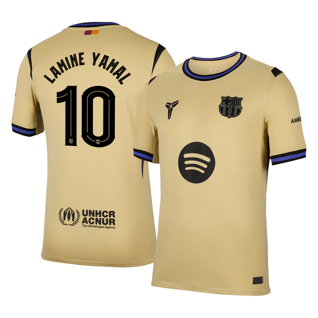 LAMINE YAMAL #10 Barcelona Uitshirt 2025/26 - UCL