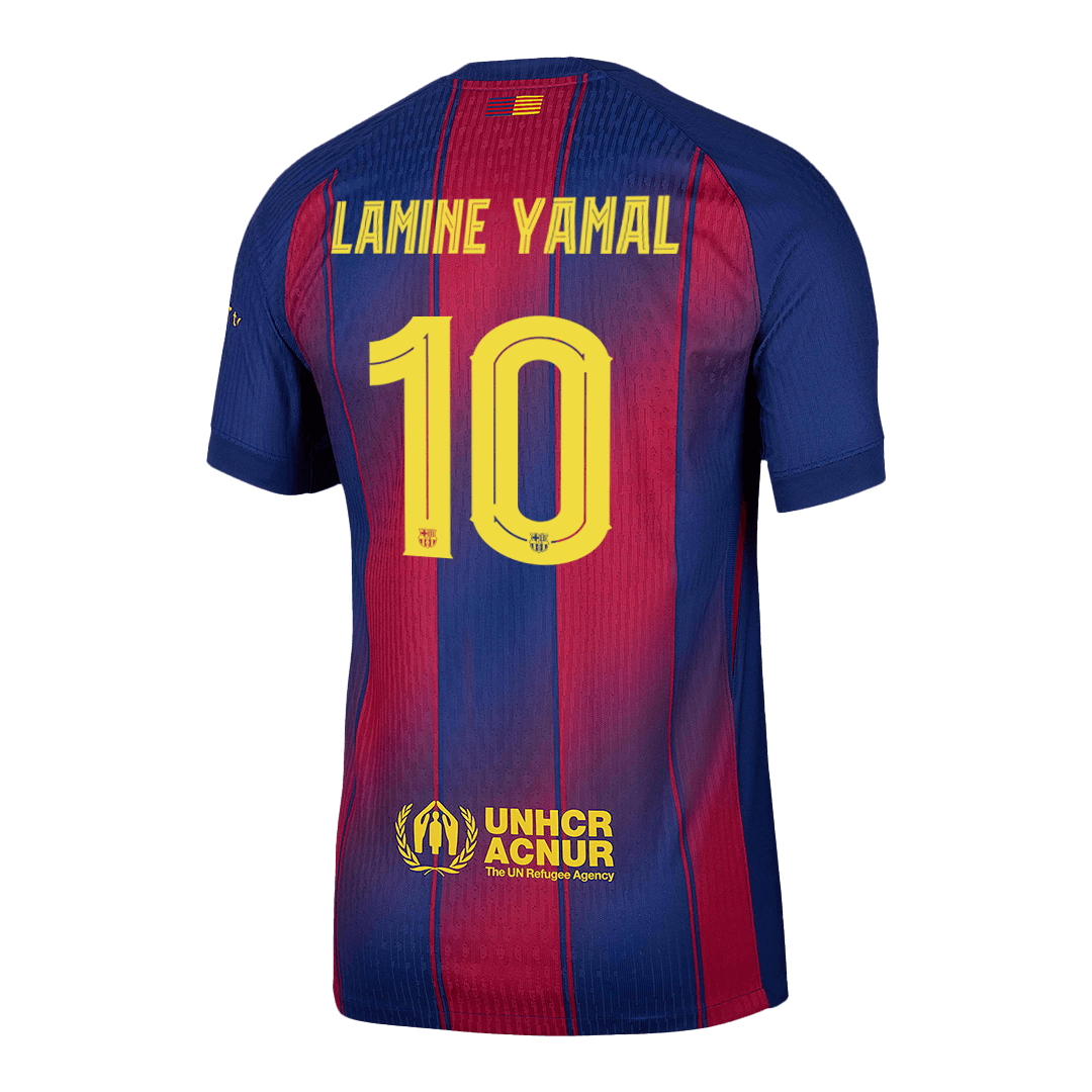 LAMINE YAMAL #10 Barcelona Thuisshirt 2025/26 Spelersversie - UCL