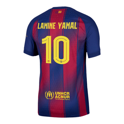 LAMINE YAMAL #10 Barcelona Thuisshirt 2025/26 Spelersversie - UCL
