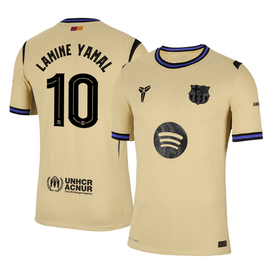 LAMINE YAMAL #10 Barcelona Uitshirt 2025/26 Spelersversie - UCL