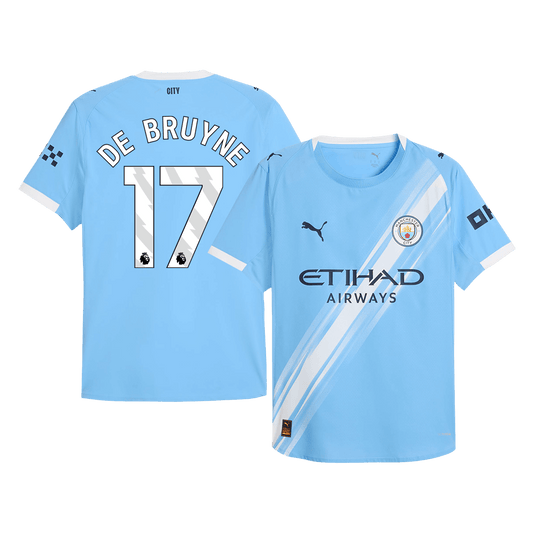 DE BRUYNE #17 Manchester City Thuisshirt 2025/26 Spelersversie