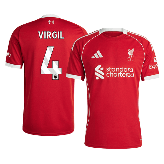 VIRGIL #4 Liverpool Thuisshirt 2025/26