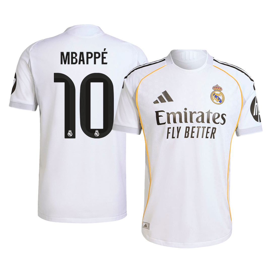 MBAPPÉ #10 Real Madrid Thuisshirt 2025/26 Spelersversie
