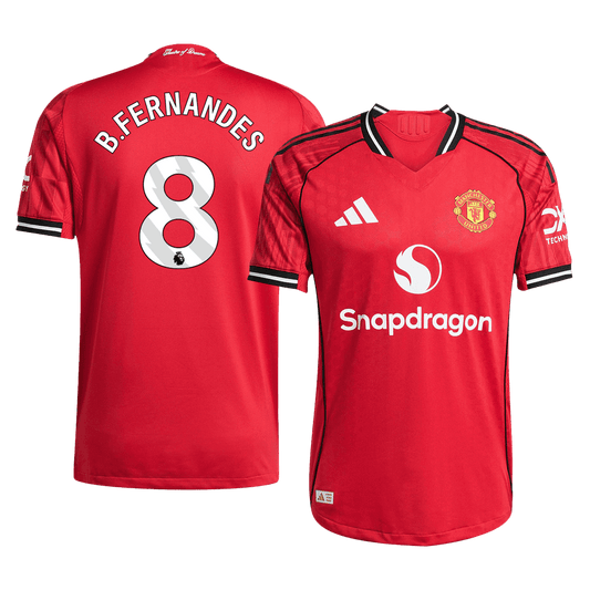 B.FERNANDES #8 Manchester United Thuisshirt 2025/26 Spelersversie