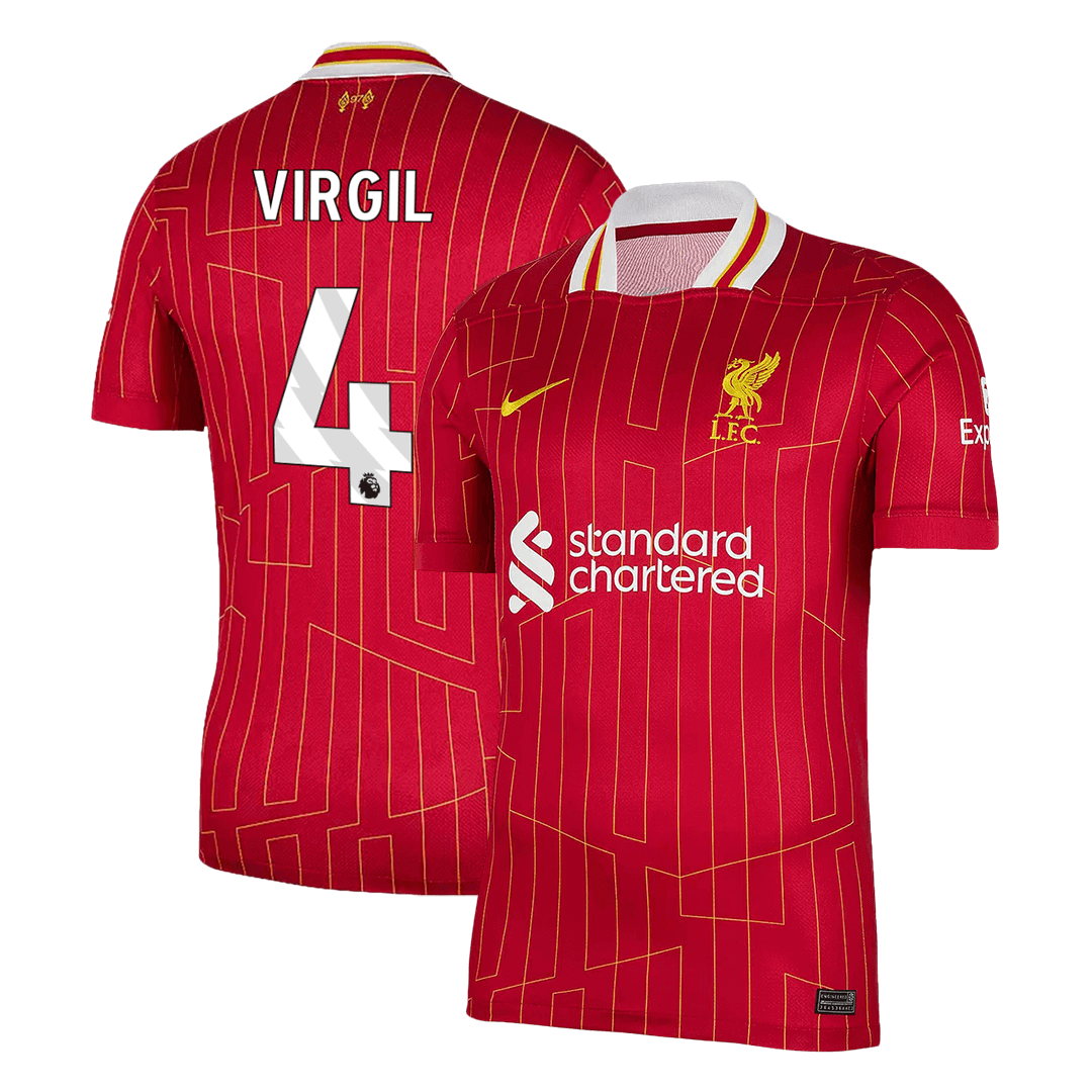 VIRGIL #4 Liverpool Thuisshirt 2024/25
