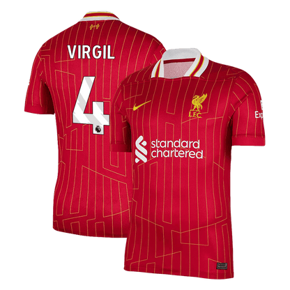 VIRGIL #4 Liverpool Thuisshirt 2024/25