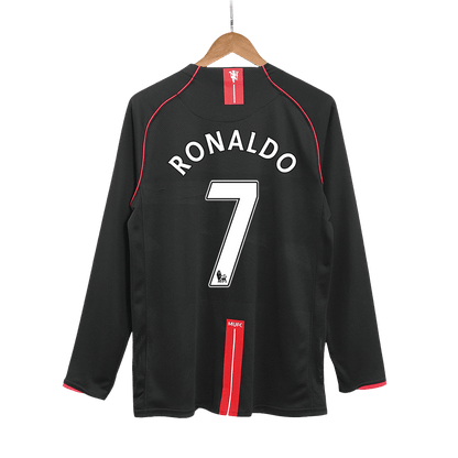 RONALDO #7 Retro 2007/08 Manchester United Uitshirt (Long)