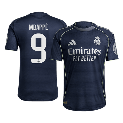 MBAPPÉ #9 Real Madrid Uitshirt 2025/26 Spelersversie