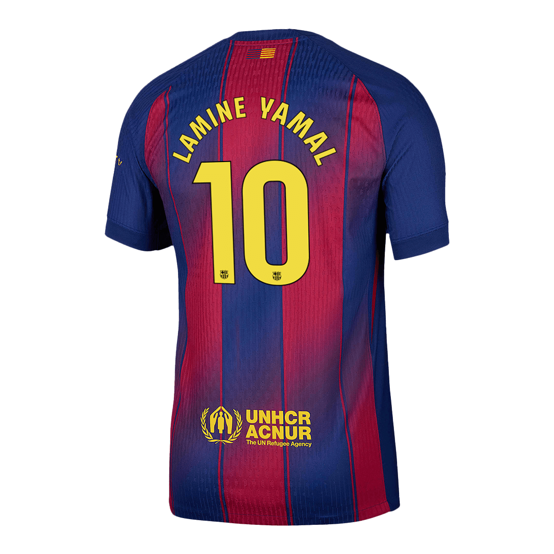 LAMINE YAMAL #10 Barcelona Thuisshirt 2025/26 Spelersversie