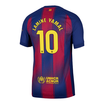 LAMINE YAMAL #10 Barcelona Thuisshirt 2025/26 Spelersversie