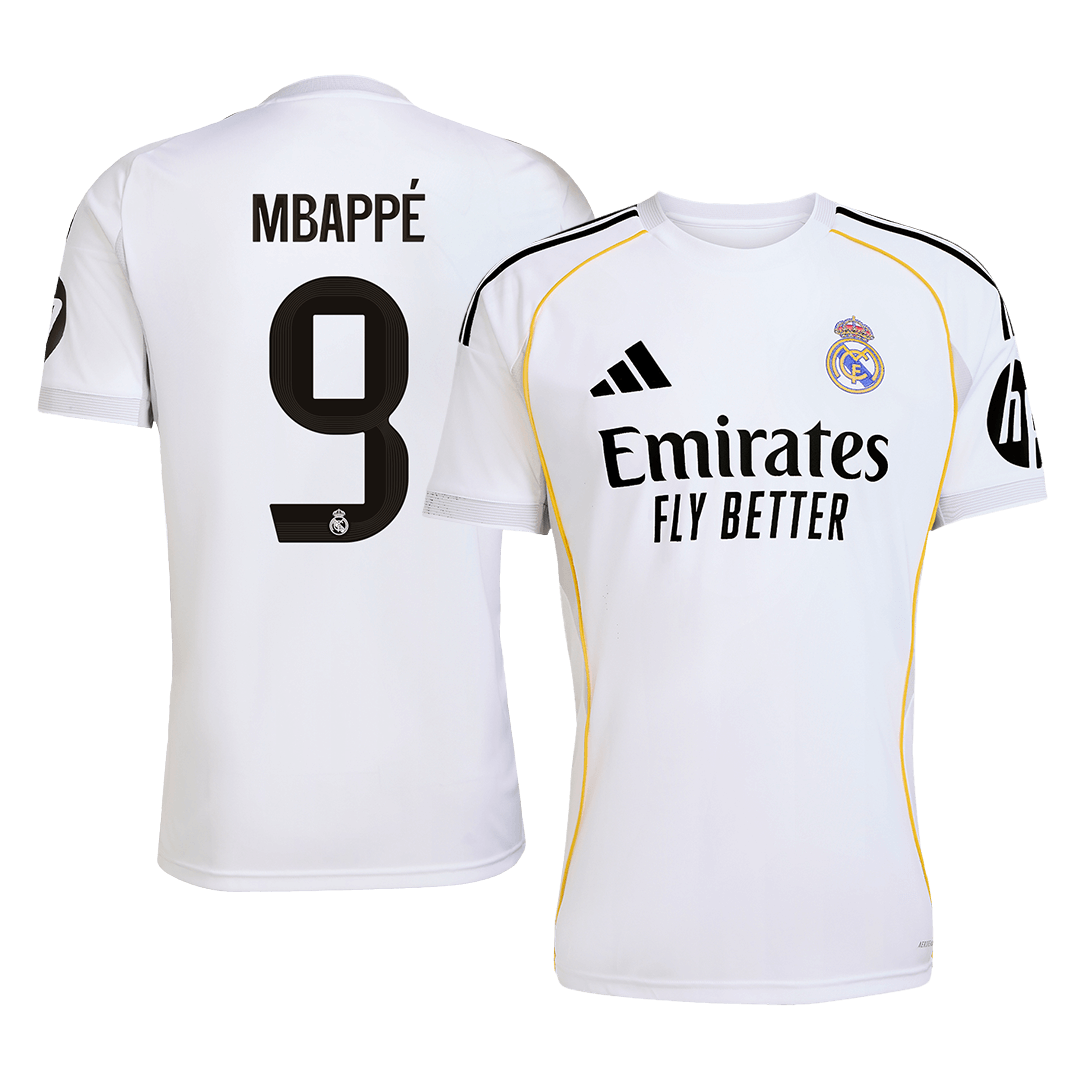 MBAPPÉ #9 Real Madrid Thuisshirt 2025/26