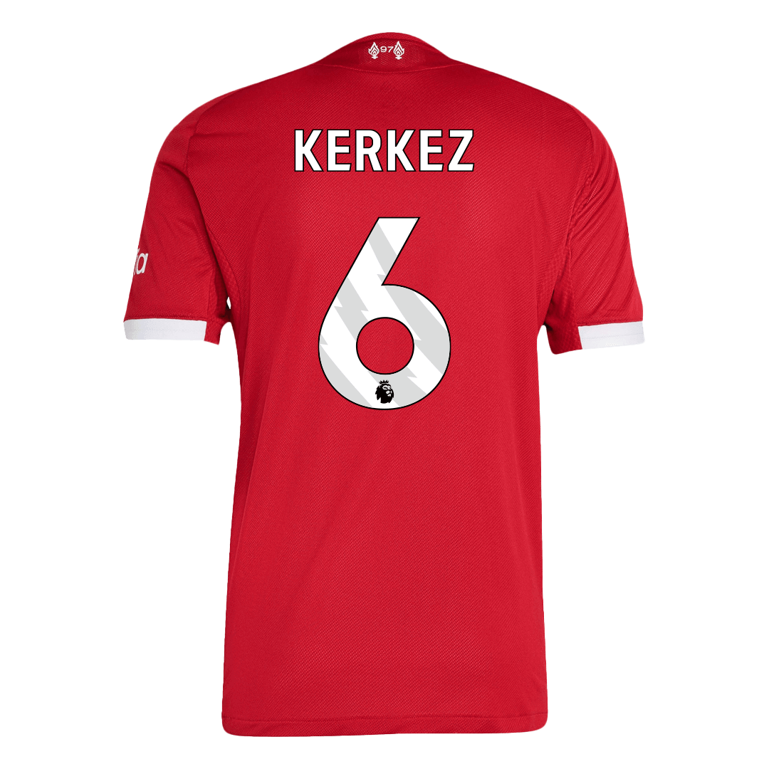 KERKEZ #6 Liverpool Thuisshirt 2025/26 Spelersversie