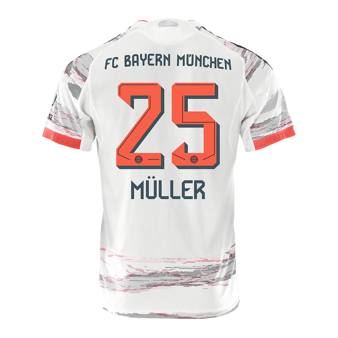 MÜLLER #25 Bayern München Uitshirt 2025/26 Spelersversie