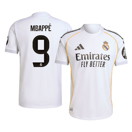 MBAPPÉ #9 Real Madrid Thuisshirt 2025/26 Spelersversie