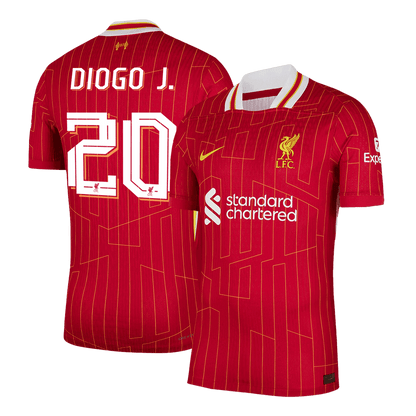 DIOGO J. #20 Liverpool Thuisshirt 2024/25 Spelersversie
