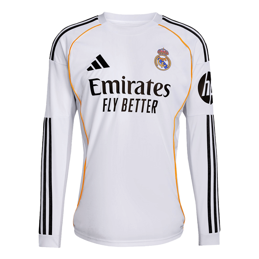 Real Madrid Thuisshirt 2025/26 Lange Mouwen