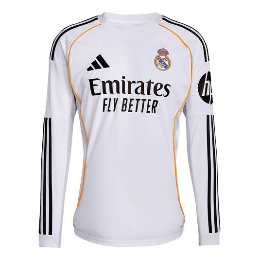 Real Madrid Thuisshirt 2025/26 Lange Mouwen