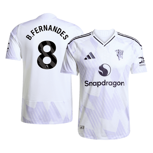 B.FERNANDES #8 Manchester United Uitshirt 2025/26 Spelersversie
