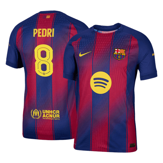 PEDRI #8 Barcelona Thuisshirt 2025/26 Spelersversie - UCL