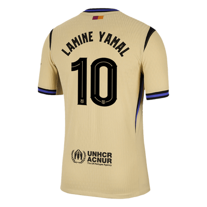 LAMINE YAMAL #10 Barcelona Uitshirt 2025/26 Spelersversie - UCL